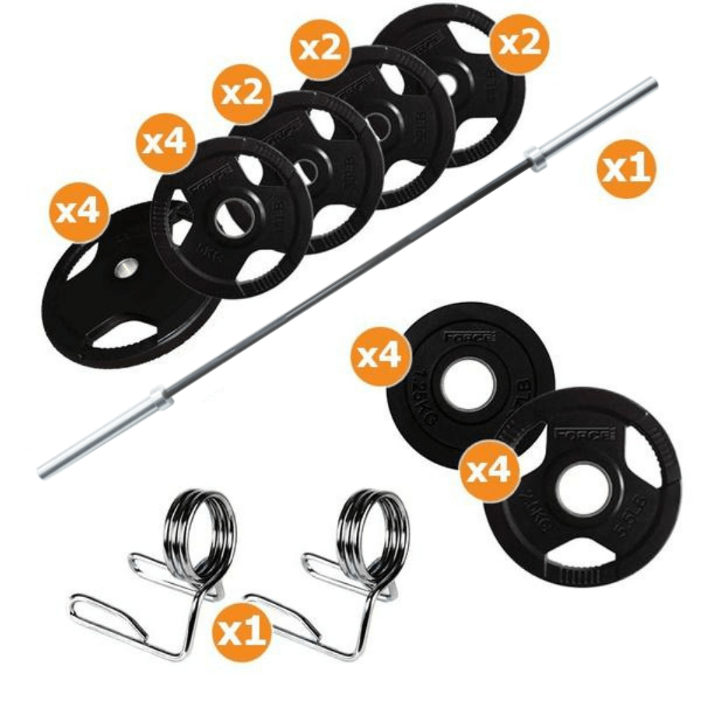Fitness gear olympic barbell set 2025